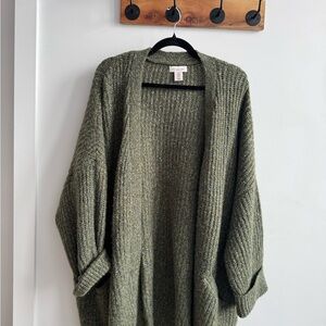 Olive Green Cardigan
